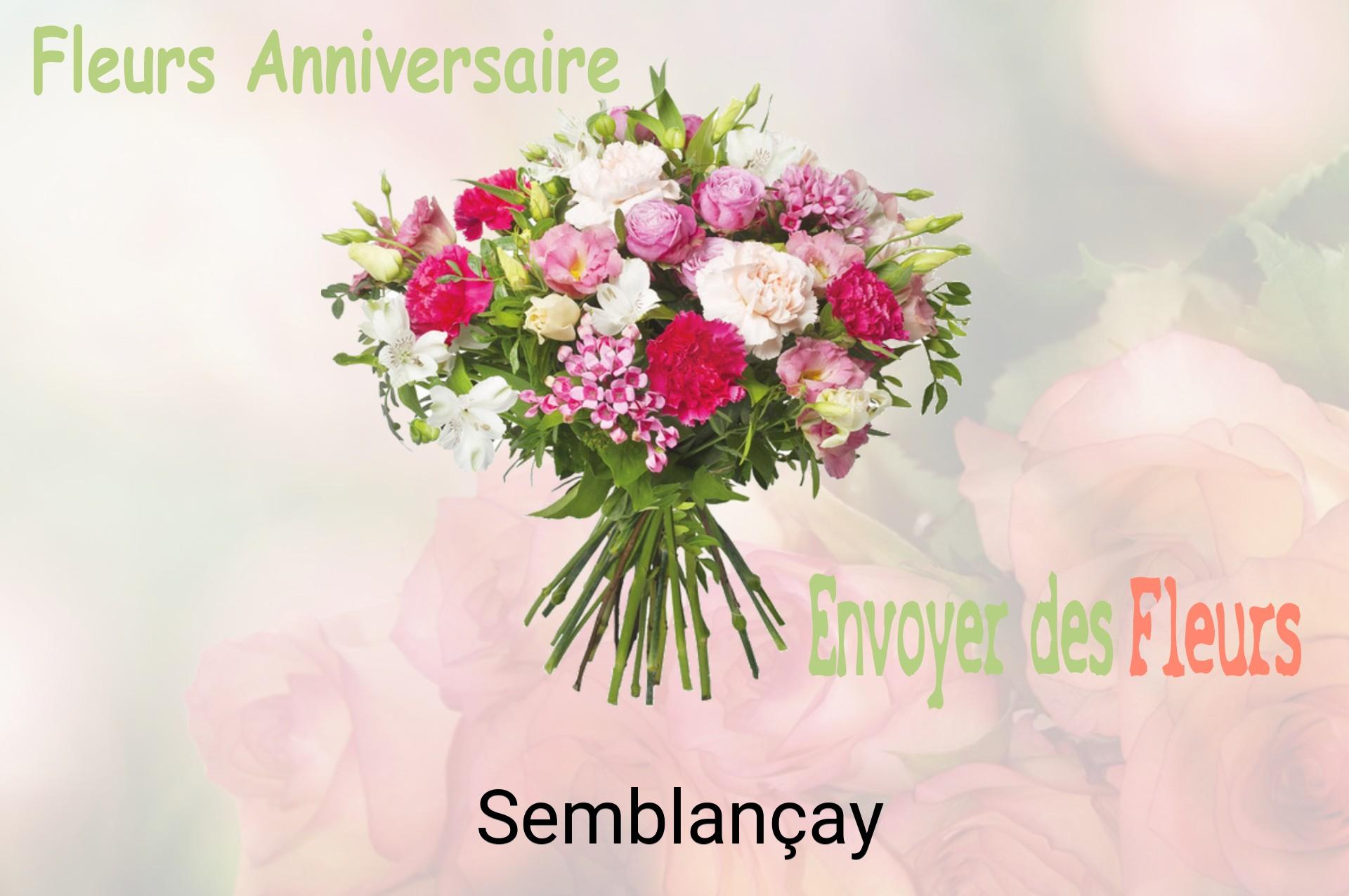 Bouquet de fleurs d’anniversaire livré à Semblançay